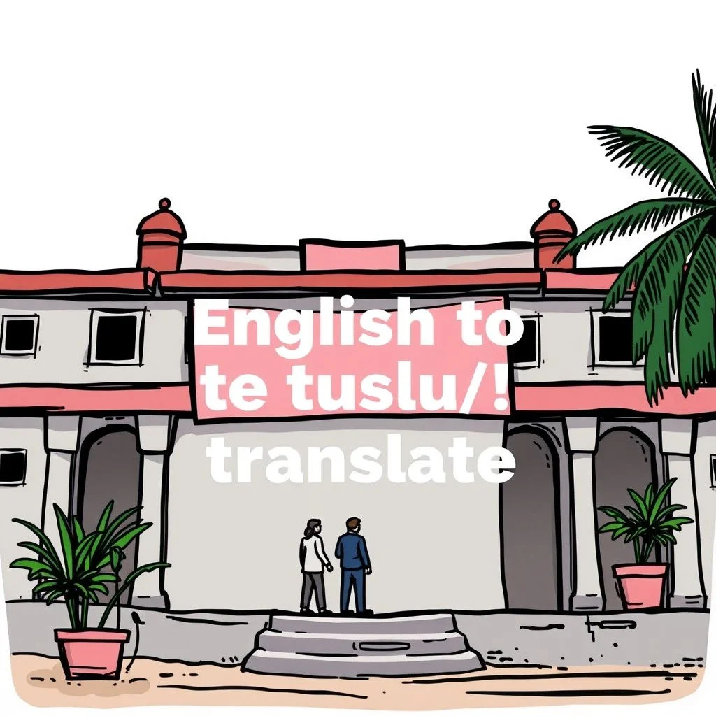 english to telugu translate illustration