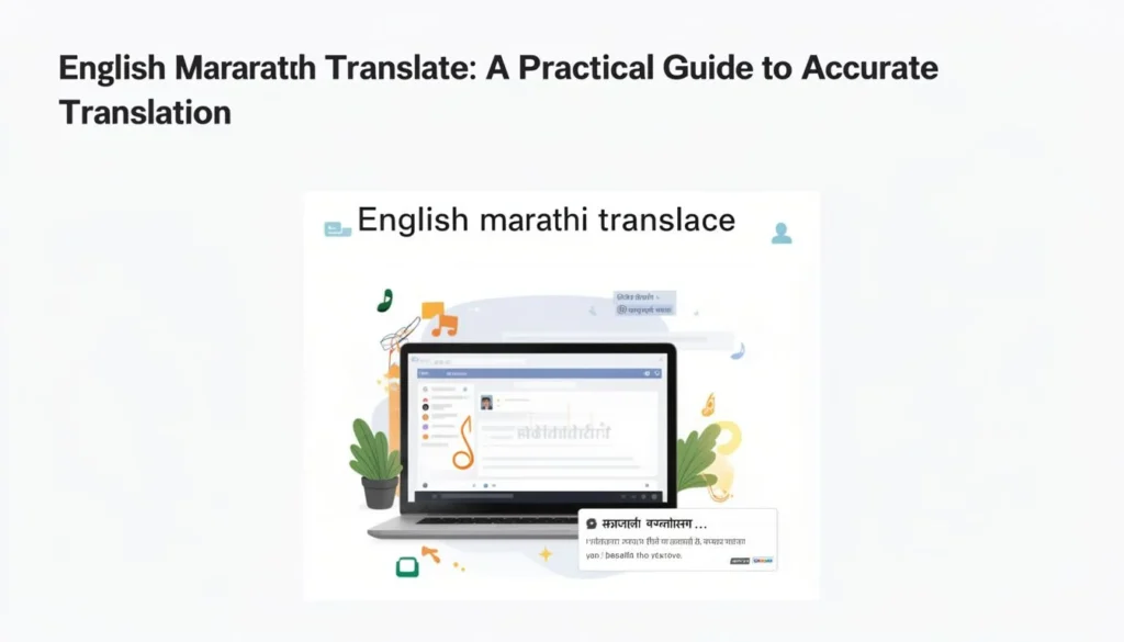 english marathi translate — English Marathi Translate: A Practical Guide to Accurate Translation