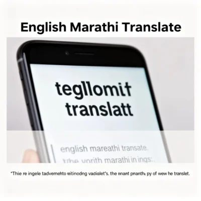 english marathi translate illustration