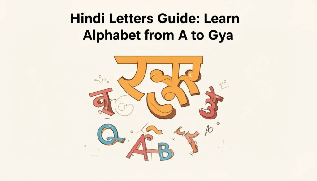 hindi letters — Hindi Letters Guide: Learn the Alphabet from A to Gya