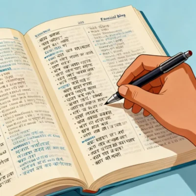translate english to marathi translation illustration