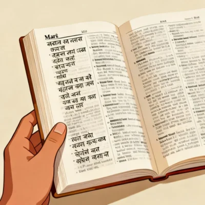 translate in marathi to english illustration