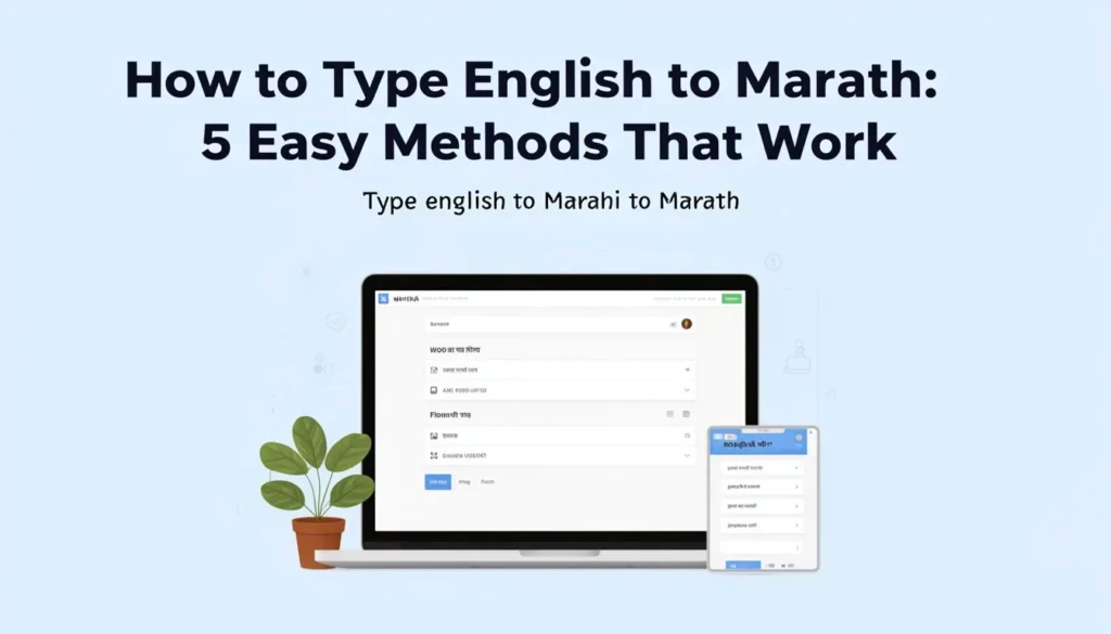 type english to marathi — How to Type English to Marathi: 5 Easy Methods That Work