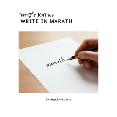 write in marath illustration