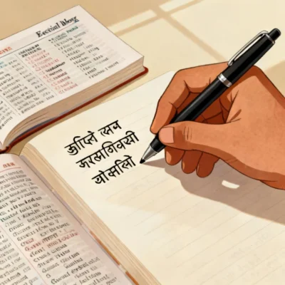 marathi translation illustration