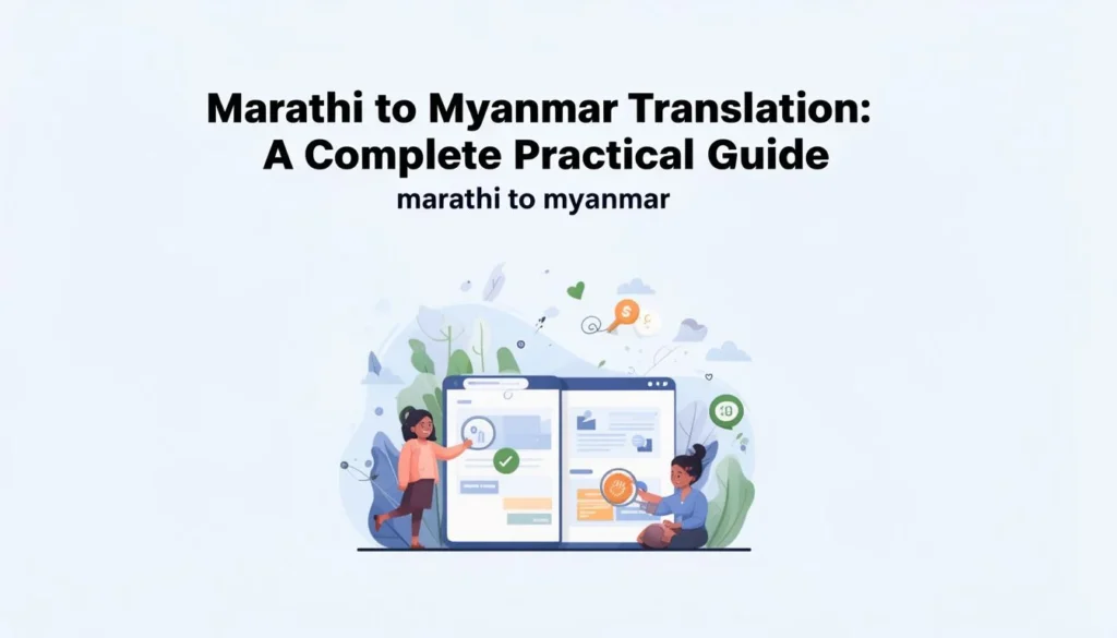 marathi to myanmar — Marathi to Myanmar Translation: A Complete Practical Guide