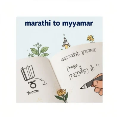 marathi to myanmar illustration