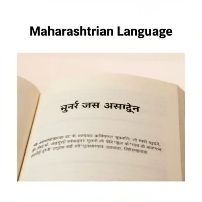 maharashtrian language illustration