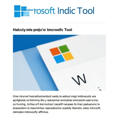 microsoft indic tool illustration