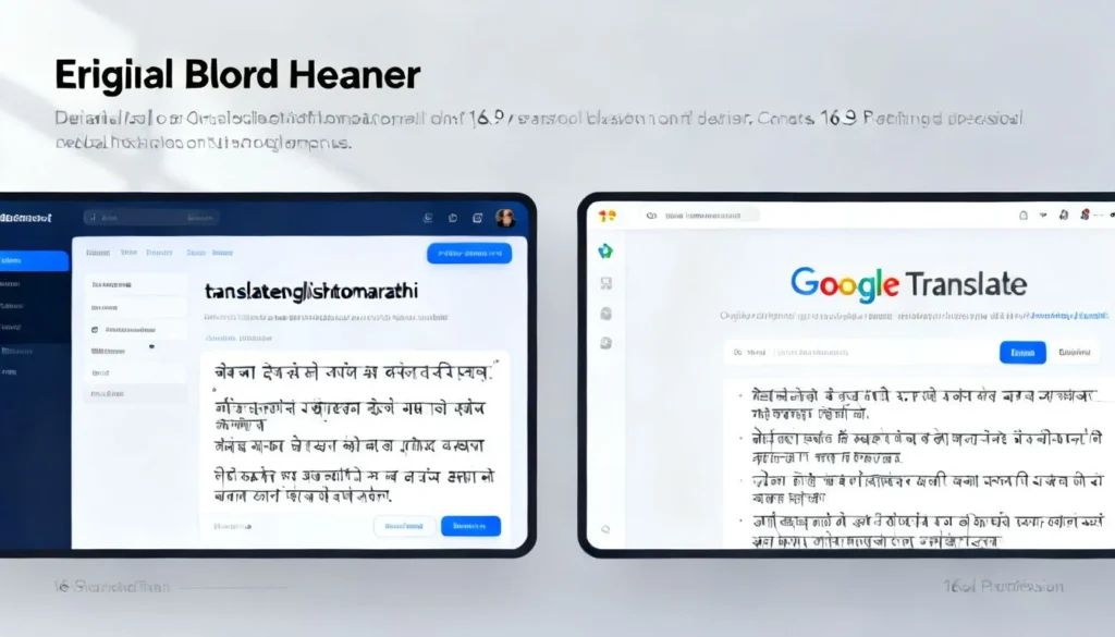 translateenglishtomarathi vs Google Translate — translateenglishtomarathi vs Google Translate: Which One Actually Gets Marathi Right?