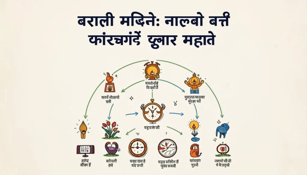 मराठी महिने — मराठी महिने: नावे, क्रम आणि त्यांचे खास महत्त्व