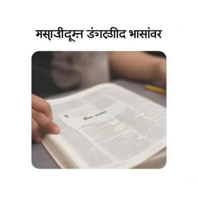 मराठीतून इंग्रजीत भाषांतर illustration