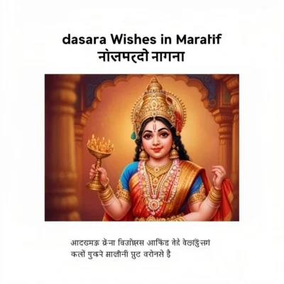 dasara wishes in marathi illustration
