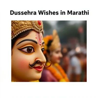 dussehra wishes in marathi illustration