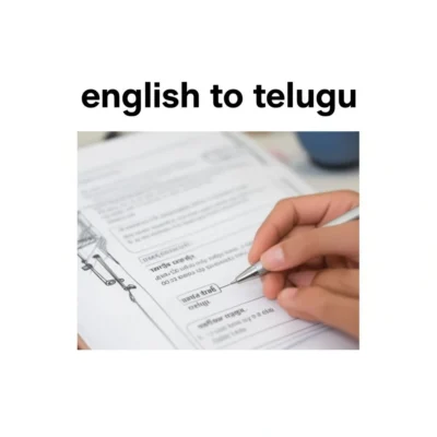 english to telugu illustration
