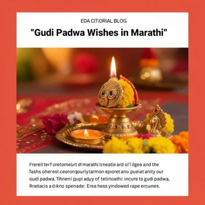 gudi padwa wishes in marathi illustration