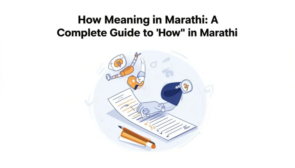 how meaning in marathi — How Meaning in Marathi: A Complete Guide to \"How\" in Marathi