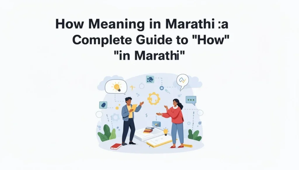 how meaning in marathi — How Meaning in Marathi: A Complete Guide to \"How\" in Marathi