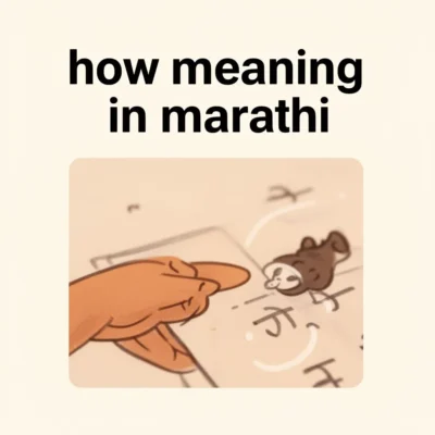 how meaning in marathi illustration