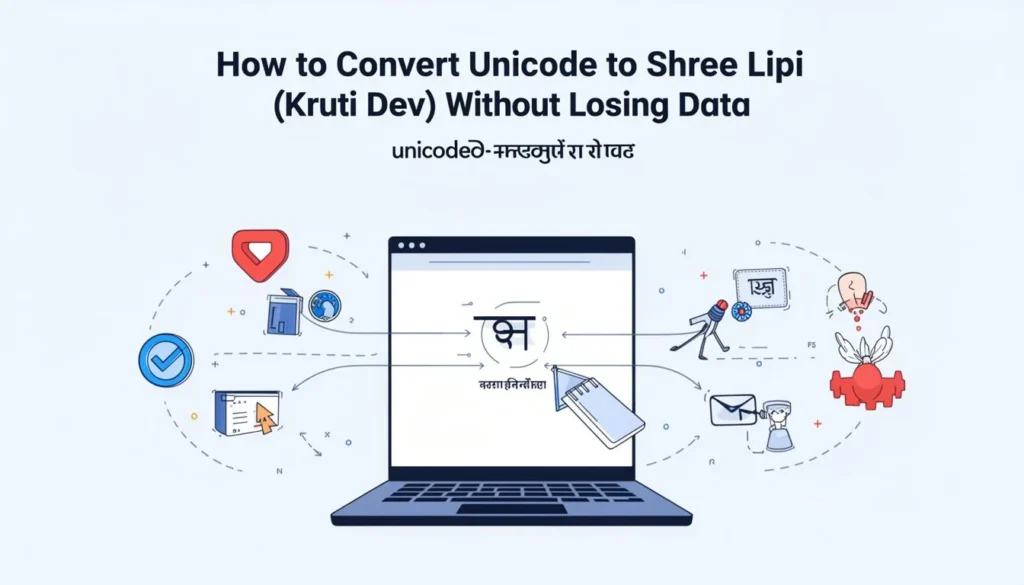 unicode to shree lipi — How to Convert Unicode to Shree Lipi (Kruti Dev) Without Losing Data