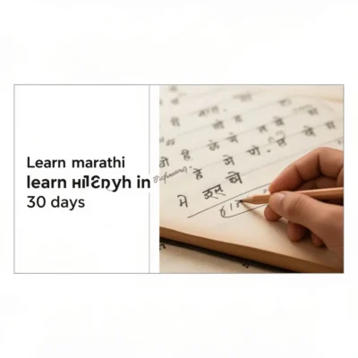 learn marathi in 30 days illustration