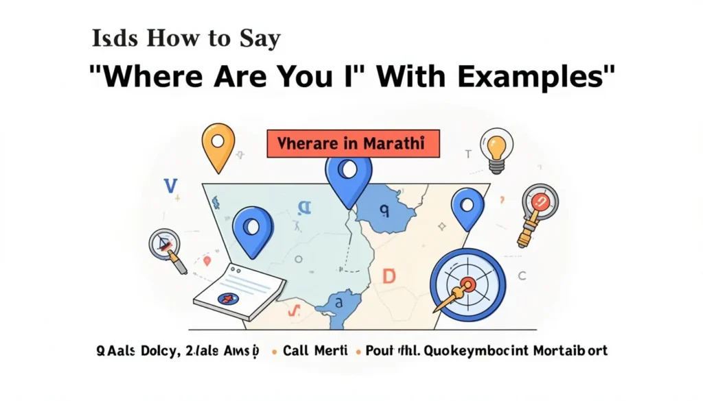 where are you in marathi — How to Say \"Where Are You in Marathi\" With Examples