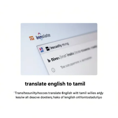 translate english to tamil illustration