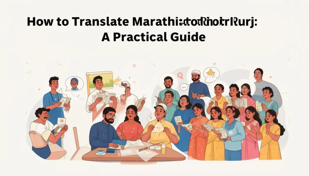 Marathi to Bhojpuri — How to Translate Marathi to Bhojpuri: A Practical Guide