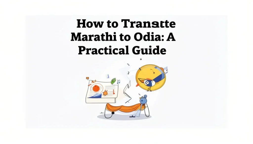 Marathi to Odia — How to Translate Marathi to Odia: A Practical Guide