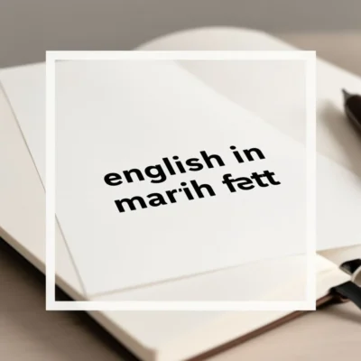 english in marathi font illustration