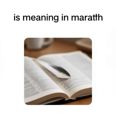is meaning in marathi illustration
