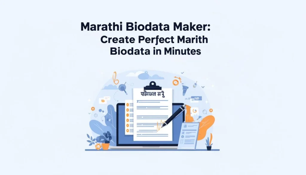 marathi biodata maker — Marathi Biodata Maker: Create a Perfect Marathi Biodata in Minutes
