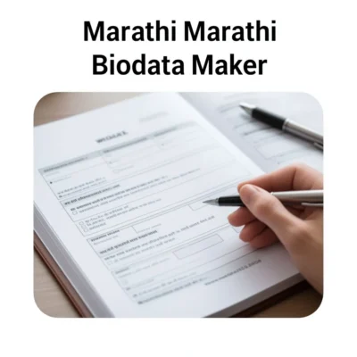 marathi biodata maker illustration
