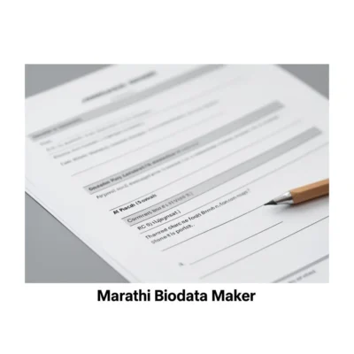 marathi biodata maker illustration