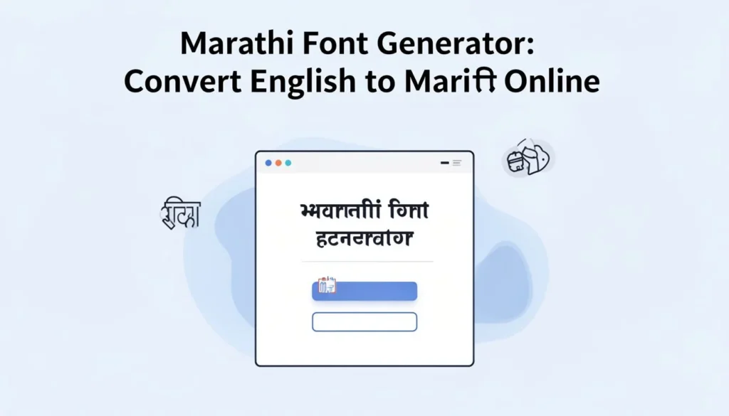 Marathi Font Generator: Convert English to Marathi Text Online