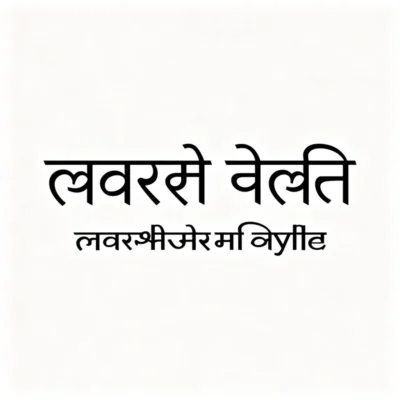 marathi font style illustration