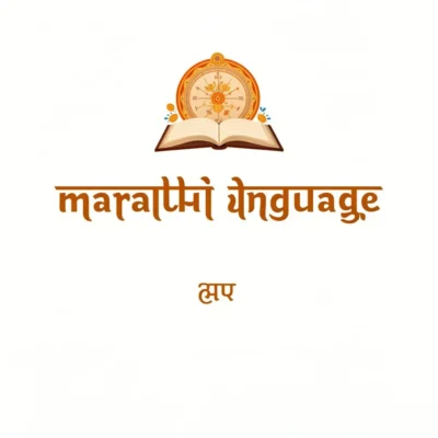 marathi language day illustration