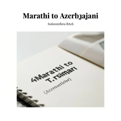 marathi to Azerbaijani illustration