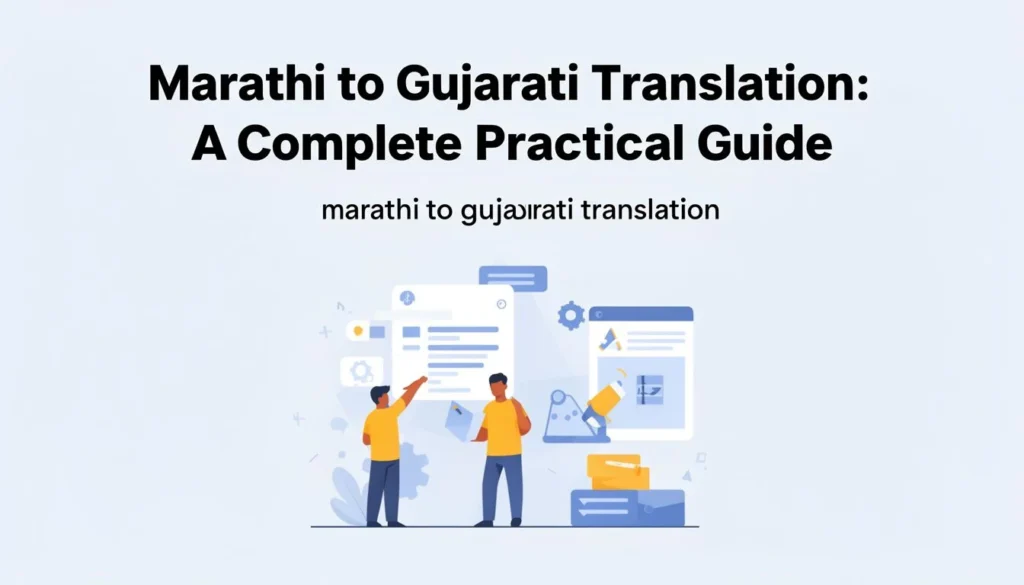 marathi to gujarati translation — Marathi to Gujarati Translation: A Complete Practical Guide