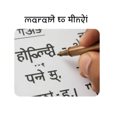 marathi to hindi illustration