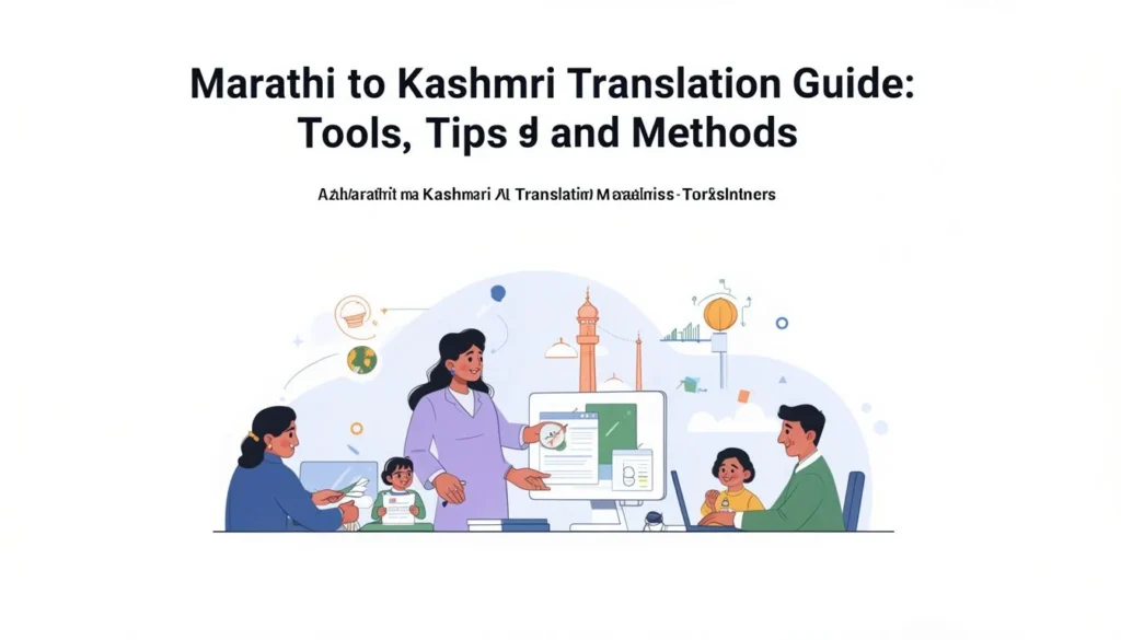 Marathi to Kashmiri — Marathi to Kashmiri Translation Guide: Tools, Tips, and Methods