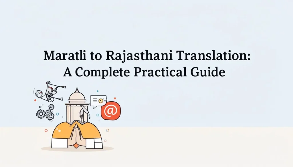 Marathi to Rajasthani — Marathi to Rajasthani Translation: A Complete Practical Guide