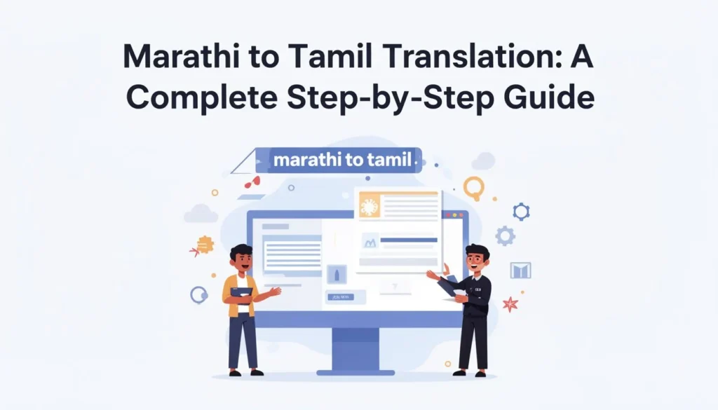 marathi to tamil — Marathi to Tamil Translation: A Complete Step-by-Step Guide