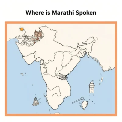where is marathi spoken illustration