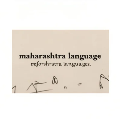 maharashtra language illustration