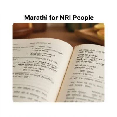 Marathi for NRI people illustration